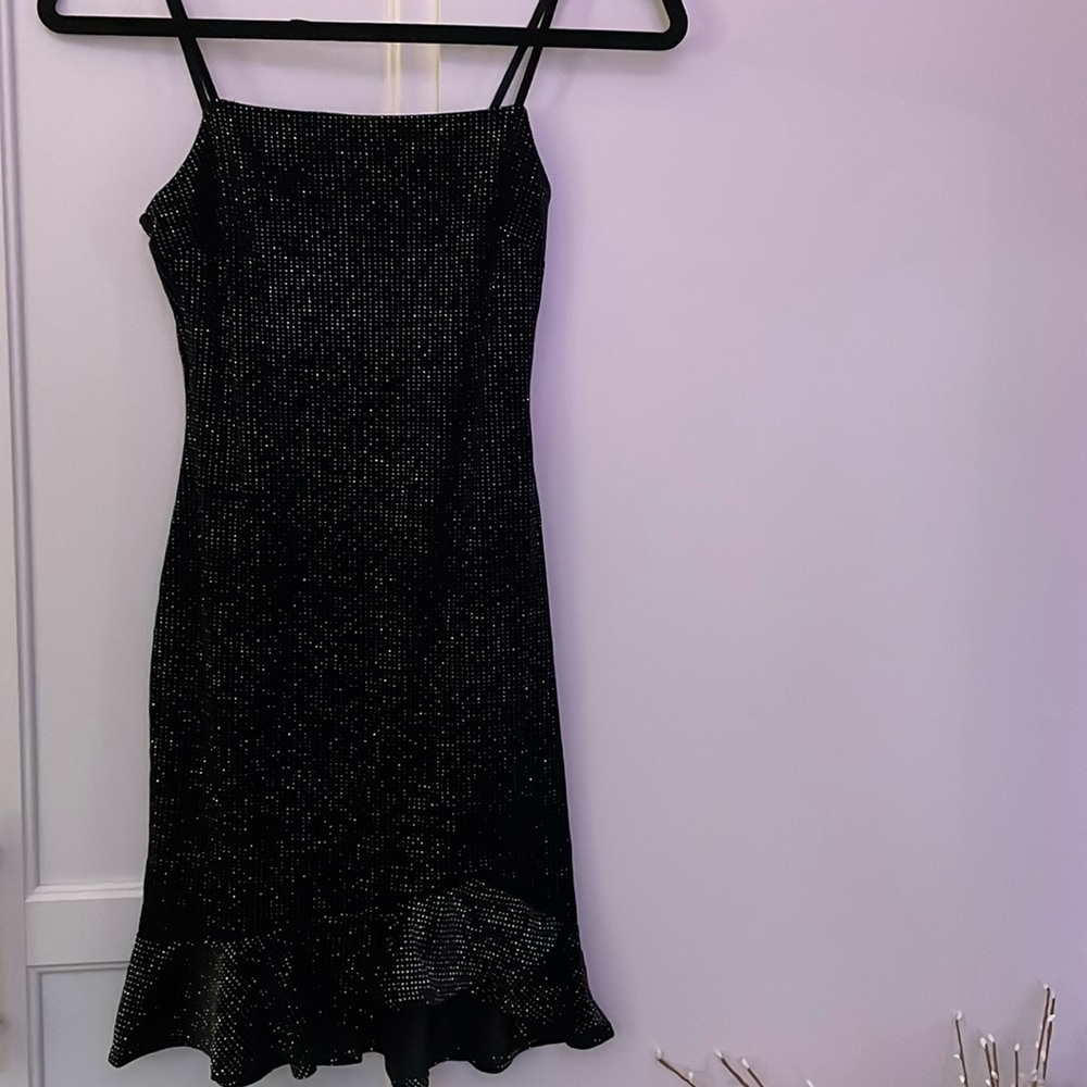 Blue Blush sparkled mini dress